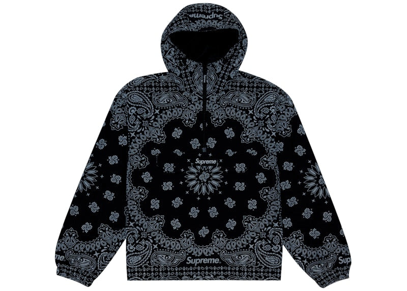 Supreme Reflective Bandana Anorak Black