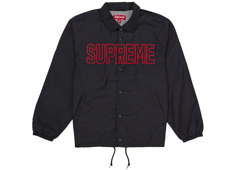 Supreme Spellout Coaches Jacket Black